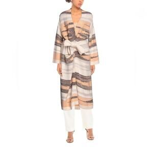 Canessa Shamanic Shawl-Collar Intarsia Knit Cashmere Cardigan Sweater NEW 5 US10